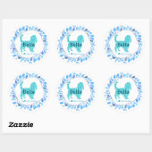 Cavalier Sticker – Personalized Pastel Blue Gift (Vel)