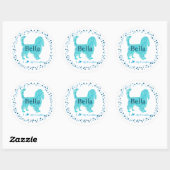 Cavalier Sticker – Personalized Pastel Blue Gift (Vel)
