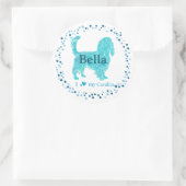 Cavalier Sticker – Personalized Pastel Blue Gift (Tas)