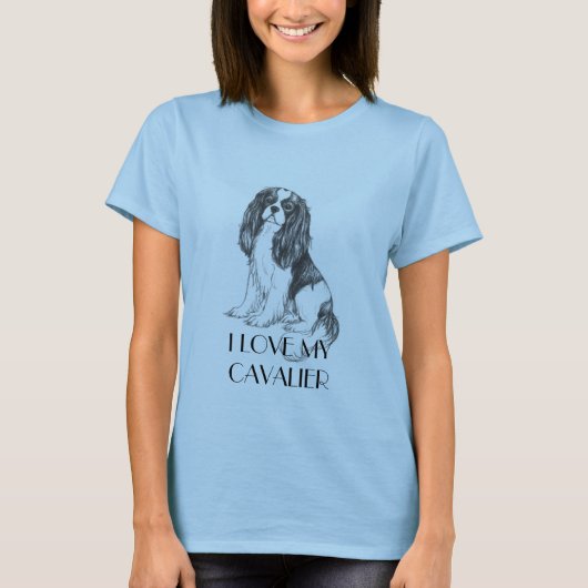 Cavalier Tee Shirt, IK HOU VAN MIJN CAVALIER T-shirt (Voorkant)