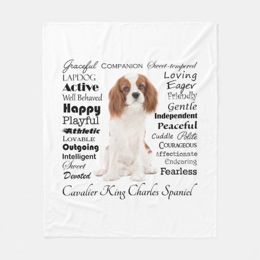Cavalier Traits Fleece Blanket (Voorkant)