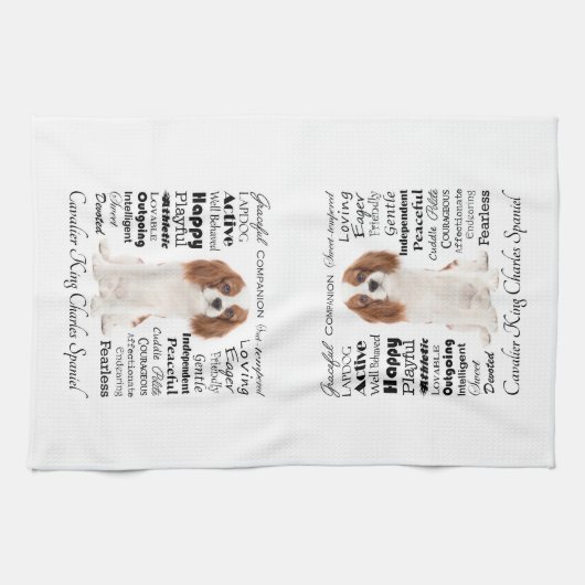 Cavalier Traits Kitchen Towel Theedoek (Horizontaal)