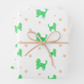 Cavalier Wrapping Paper – Minimal Green Gift (In situ)