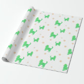 Cavalier Wrapping Paper – Minimal Green Gift Cadeaupapier (Uitgerold)
