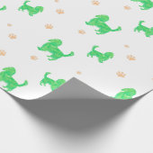 Cavalier Wrapping Paper – Minimal Green Gift Cadeaupapier (Hoek)