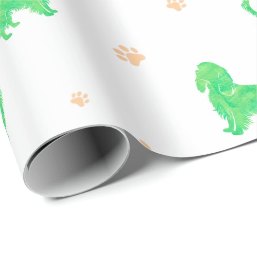 Cavalier Wrapping Paper – Minimal Green Gift Cadeaupapier (Rol Hoek)