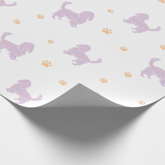 Cavalier Wrapping Paper – Minimal Lavender Gift Cadeaupapier (Hoek)