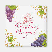Cavaliere Vineyards Magnet (Voorkant)