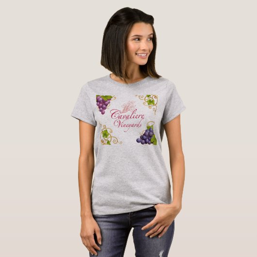Cavaliere Vineyards T-Shirt (Voorkant volledig)