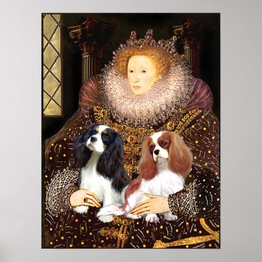 Cavaliers (2) - Koningin Elizabeth Poster (Voorkant)