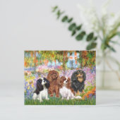 Cavaliers (4) - in de tuin van Monet Briefkaart (Staand voorkant)
