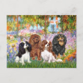 Cavaliers (4) - in de tuin van Monet Briefkaart (Voorkant)