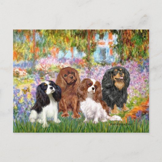 Cavaliers (4) - in de tuin van Monet Briefkaart (Voorkant)