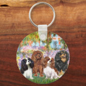 Cavaliers (4) - in de tuin van Monet Sleutelhanger (Voorkant)
