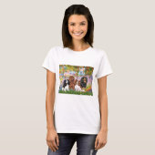 Cavaliers (4) - in de tuin van Monet T-shirt (Voorkant volledig)