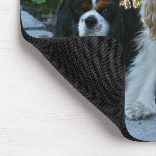 Cavaliers en Zinnias Mousepad Muismat (Hoek)