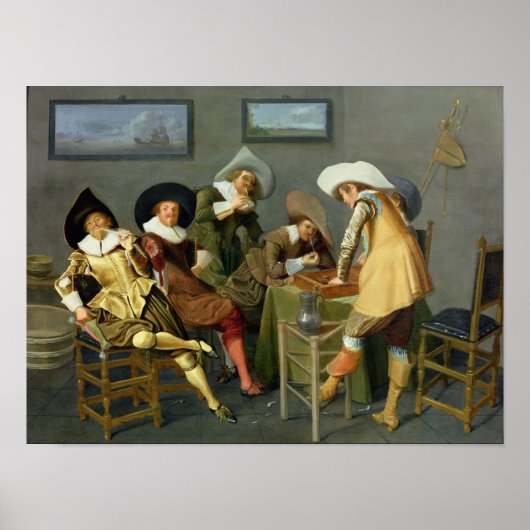 Cavaliers in een tavern poster (Voorkant)