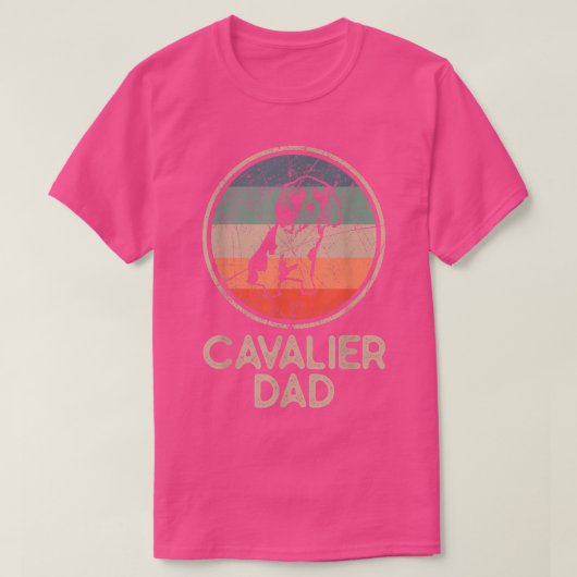 Cavallier Dog Cavalier Dad T-shirt (Design voorkant)
