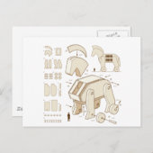 Cavalo de Troia Briefkaart (Voorkant / Achterkant)
