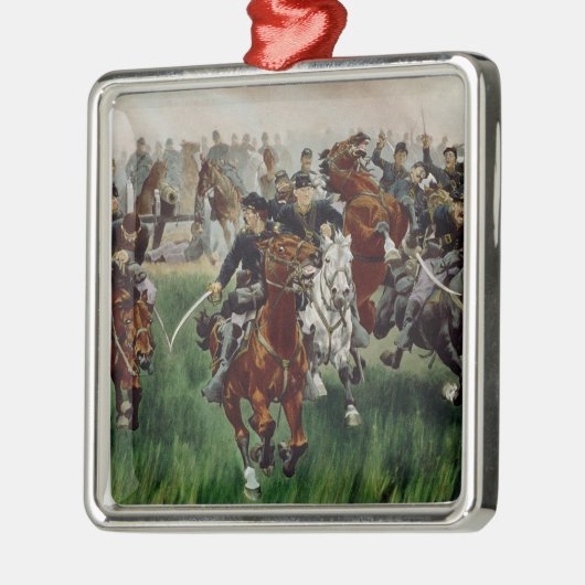 Cavalry, 1895 metalen ornament (Links)
