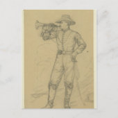 Cavalry Bugler Briefkaart (Voorkant)