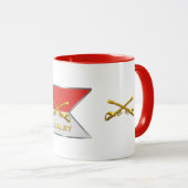 Cavalry Crossed Sabers Guidon Mok (Voorkant rechts)