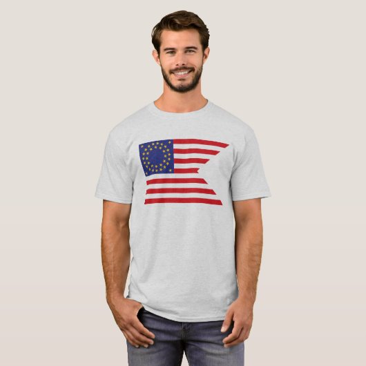Cavalry Guidon (vlag) - burgeroorlog T-shirt (Voorkant volledig)