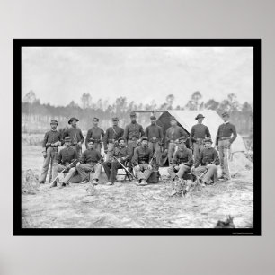 Cavalry Indiana in Petersburg, VA 1864 Poster