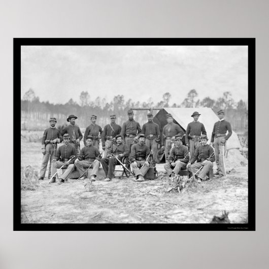 Cavalry Indiana in Petersburg, VA 1864 Poster (Voorkant)