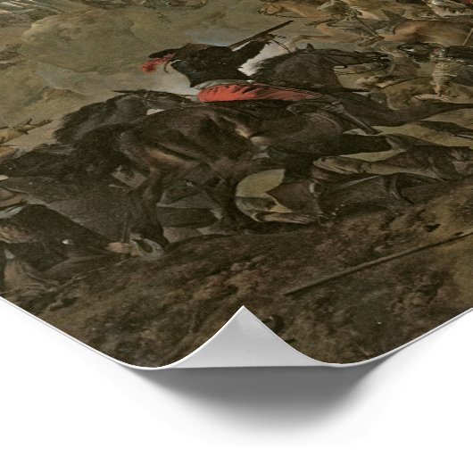 Cavalry Making a Sortie Poster (Hoek)