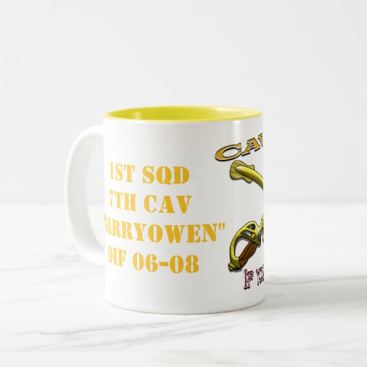 Cavalry Pride Drinkware Tweekleurige Koffiemok (Voorkant links)