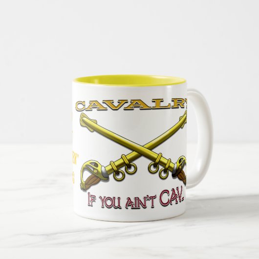 Cavalry Pride Drinkware Tweekleurige Koffiemok (Voorkant rechts)