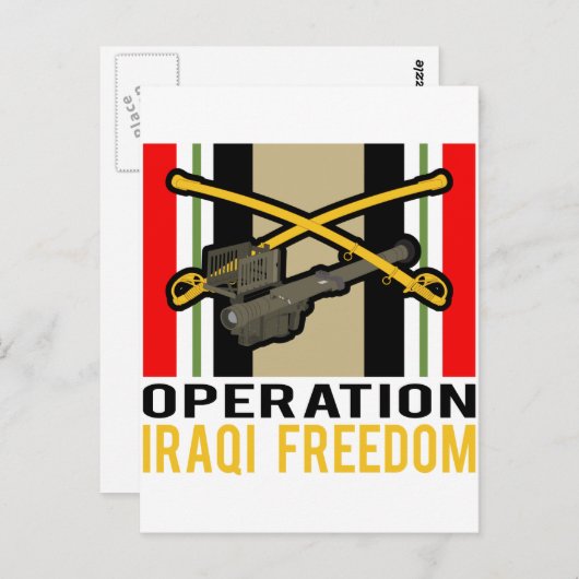 Cavalry Stinger OIF Briefkaart (Voorkant / Achterkant)