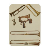 Cavalry trumpet, een eikel, een gelte trumpet gema magneet (Verticaal)