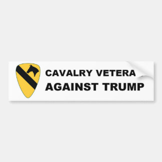 Cavalry veteran tegen Trump Bumpersticker