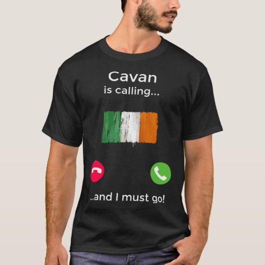 Cavan belt en ik moet naar Ierland T-shirt (Voorkant)