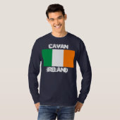 Cavan, Ierland met Ierse vlag T-shirt (Voorkant volledig)