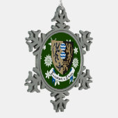 Cavan Ireland Crest Irish Tin Sneeuwvlok Ornament (Links)