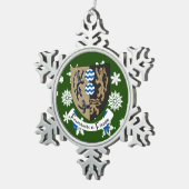 Cavan Ireland Crest Irish Tin Sneeuwvlok Ornament (Rechts)