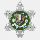 Cavan Ireland Crest Irish Tin Sneeuwvlok Ornament (Voorkant)