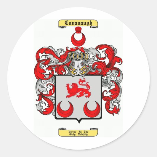 Cavanaugh Ronde Sticker (Voorkant)