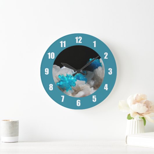 Cavansite op Stilbite Grote Klok (Huis)