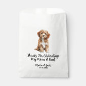 Cavapo Volledige Kleur Huisdier Bruiloft Bedankzakje (Voorkant)