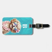 Cavapoo bagagerekje bagagelabel (Voorkant horizontaal)