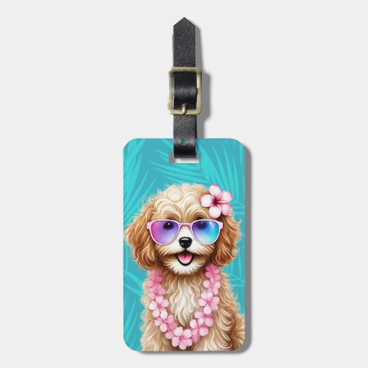 Cavapoo bagagerekje bagagelabel (Voorkant verticaal)