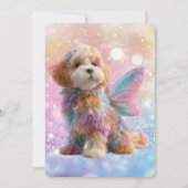 Cavapoo Cavoodle Angel Fairy Birthday Kaart (Voorkant)