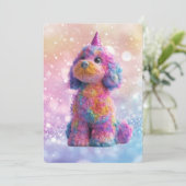 Cavapoo Cavoodle Birthday Kaart (Staand voorkant)