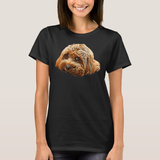 Cavapoo Cavoodle Cockerpoo Puppy Designer Hondenpo T-shirt (Voorkant)