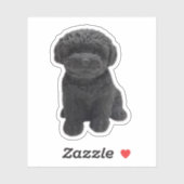 Cavapoo Cavoodle Cockerpoo Puppy zwarte hond Sticker (Vel)
