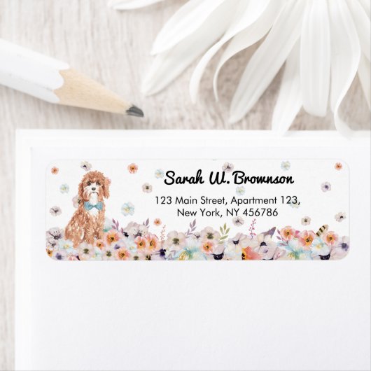 Cavapoo Cavoodle Hondenras Etiket (Insitu)